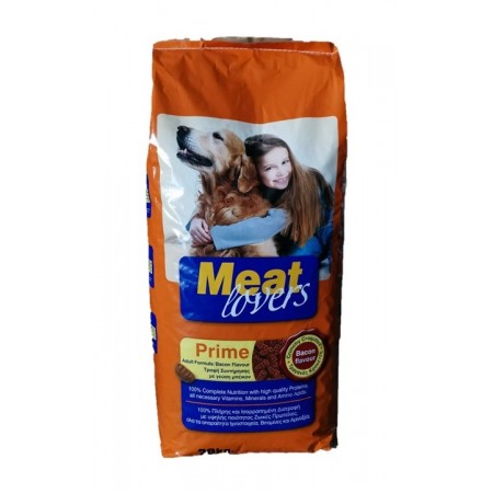 Σκυλοτροφή Meat Lover Dog Bacon 20Kg